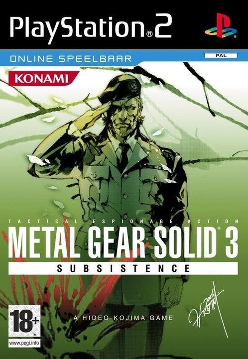 Metal Gear Solid 3 Subsistence (ps2 tweedehands game), Spelcomputers en Games, Games | Sony PlayStation 2, Zo goed als nieuw, Ophalen of Verzenden