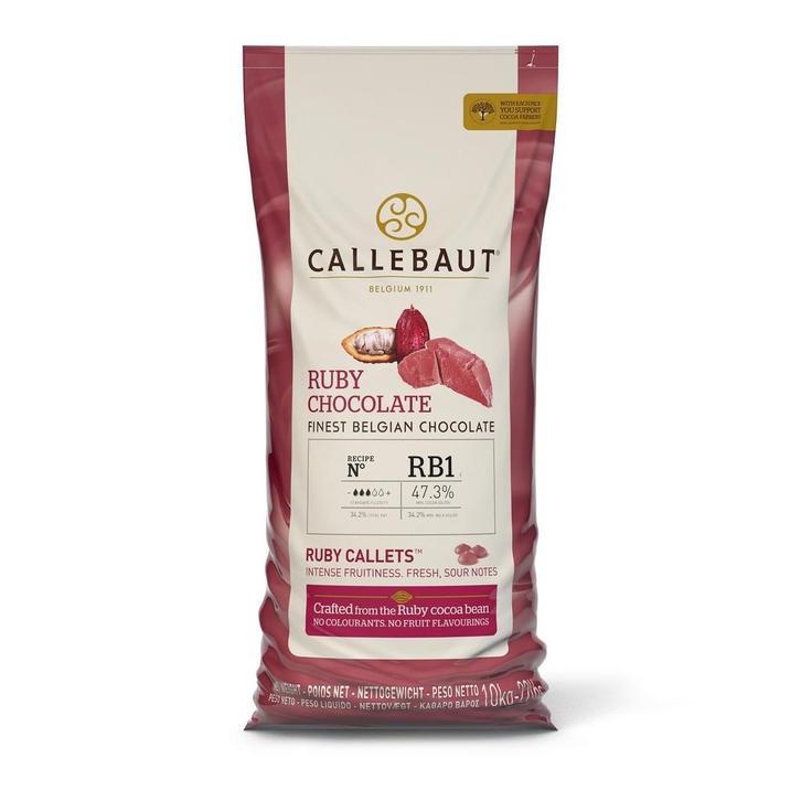 Callebaut Chocolade Callets Ruby 10 kg (RB1), Hobby en Vrije tijd, Taarten en Cupcakes maken, Nieuw, Verzenden