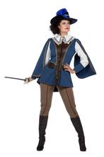 Lady Musketier Kostuum Blauw, Kleding | Dames, Carnavalskleding en Feestkleding, Ophalen of Verzenden, Nieuw