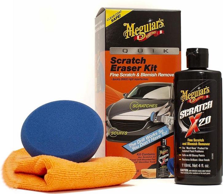 Meguiars Quik Scratch Eraser Kit - Krassen &amp; Swirls, Auto diversen, Auto-accessoires, Zo goed als nieuw, Ophalen of Verzenden
