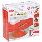 Alpina Multirasp set - 5 raspen & opvangbak - Rood - Kuns..., Ophalen of Verzenden, Nieuw