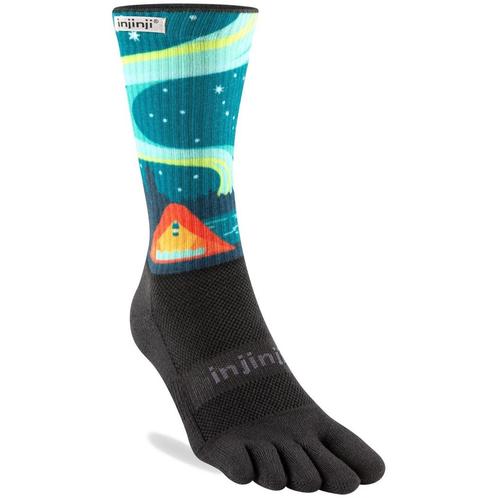Injinji Trail Midweight Crew  Diep blauw/Hawaii blauw - 44-4, Sport en Fitness, Bergsport en Wandelen, Kleding, Nieuw, Verzenden