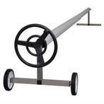 vidaXL Zwembadhoes roller met roestvrijstalen frame, Verzenden, Nieuw