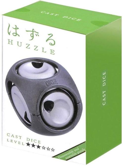 Huzzle Cast Puzzle - Dice (level 3) | Huzzle - Puzzels, Hobby en Vrije tijd, Denksport en Puzzels, Nieuw, Verzenden