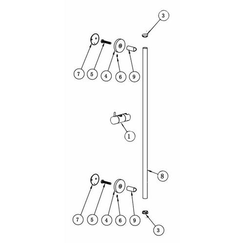 Glijstang BWS Lim 75 cm Geborsteld Staal, Doe-het-zelf en Verbouw, Sanitair, Ophalen of Verzenden