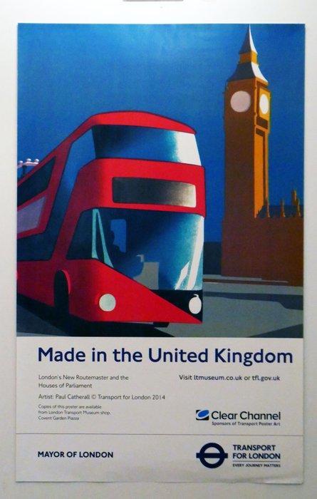 Paul Catherall - Londons New Routemaster Bus Made in the, Antiek en Kunst, Kunst | Tekeningen en Foto's