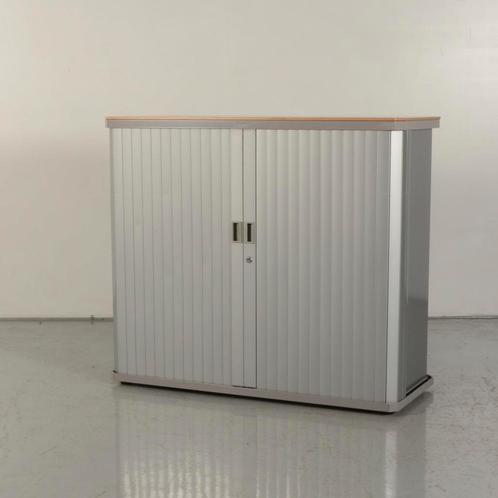 Roldeurkast Gispen Octa - Aluminium - Wit topblad - 105,50 x, Huis en Inrichting, Kasten | Roldeurkasten en Archiefkasten, Ophalen of Verzenden