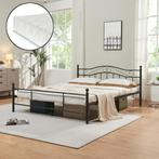 Metalen bedframe Florenz incl. matras 160x200 cm zwart, Huis en Inrichting, Slaapkamer | Bedden, Verzenden, Nieuw