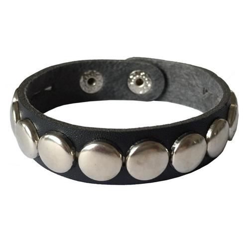 Fako Bijoux® - Armband - Studs - Rond Smal - Zwart, Sieraden, Tassen en Uiterlijk, Armbanden, Verzenden