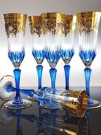 Champagne fluitje (6) - 24 kt goud - Met de hand