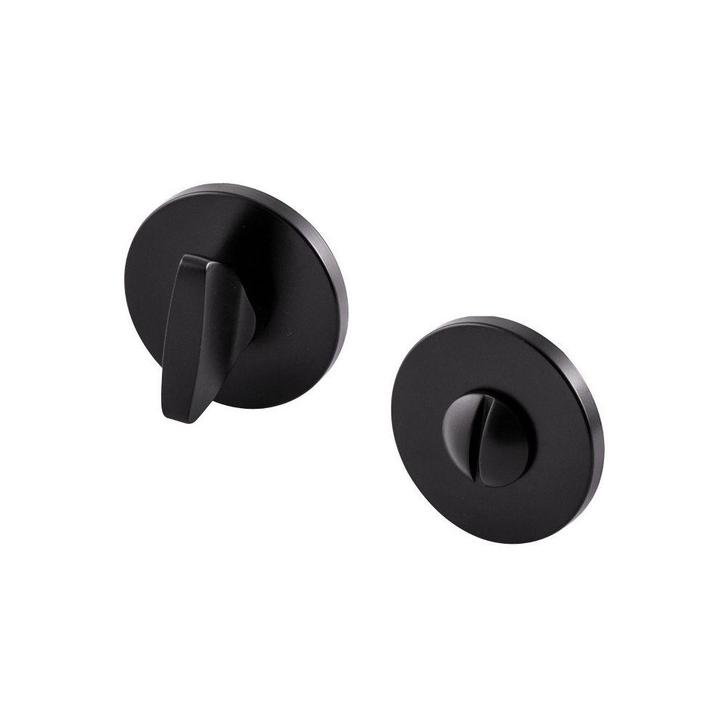 Shuffle toilet-/badkamersluitingrond 5mm - zwart, Doe-het-zelf en Verbouw, Hang- en Sluitwerk, Nieuw, Verzenden