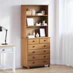 vidaXL Hangkast ASKIMHoningbruin 91x40x199,5 cm Massief, Huis en Inrichting, Verzenden, Nieuw, Overige houtsoorten