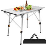 Opvouwbare Campingtafel 90 cm – Verstelbaar & Licht, Caravans en Kamperen, Verzenden, Nieuw