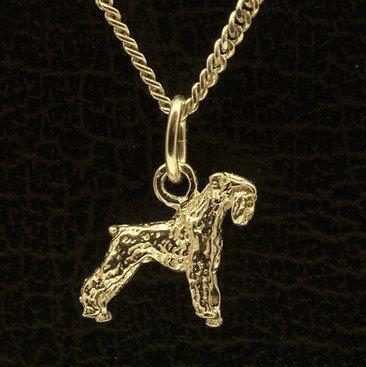 Gouden Riezen Schnauzer oren ongecoupeerd ketting hanger ..., Sieraden, Tassen en Uiterlijk, Kettinghangers, Verzenden