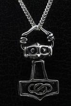 Zilveren Hamer van Thor - 6 ketting hanger, Verzenden, Nieuw