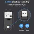 Silver Eagle Draadloze Muis incl Usb c Adapter, Muis, Ergonomisch, Verzenden, Rechtshandig
