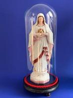 Beeldje - Groot Mariabeeld onder glazen stolp - 40 cm -