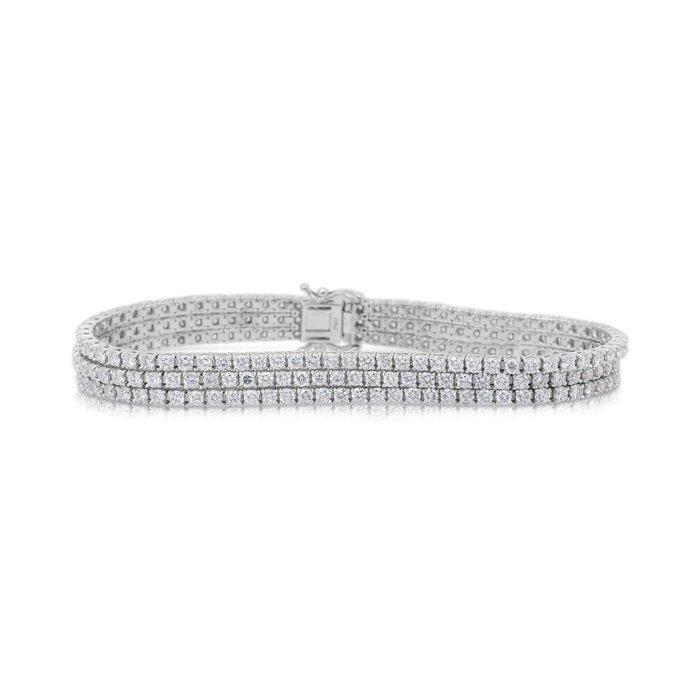 Armband - 18 karaat Witgoud - 6.88ct. tw. Diamant, Sieraden, Tassen en Uiterlijk, Armbanden