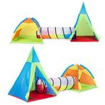 3-in-1 Kinderspeeltent Set - Iglo, Tipi & Tunnel - Binnen..., Ophalen of Verzenden, Nieuw