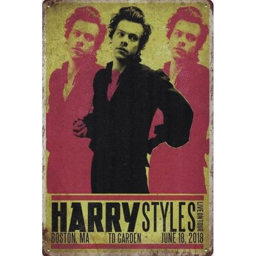 Wandbord Concert Bord - Harry Styles Live On Tour 2018, Verzamelen, Muziek, Artiesten en Beroemdheden, Poster, Artwork of Schilderij