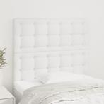 vidaXL Hoofdborden 2 st 90x5x78/88 cm kunstleer wit, Huis en Inrichting, Slaapkamer | Bedden, Verzenden, Nieuw, Wit, Overige materialen