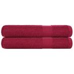 Saunahanddoeken 80x200 Bordeaux - Retourdeal - 47% Korting!, Ophalen of Verzenden, Nieuw, Rood, Handdoek