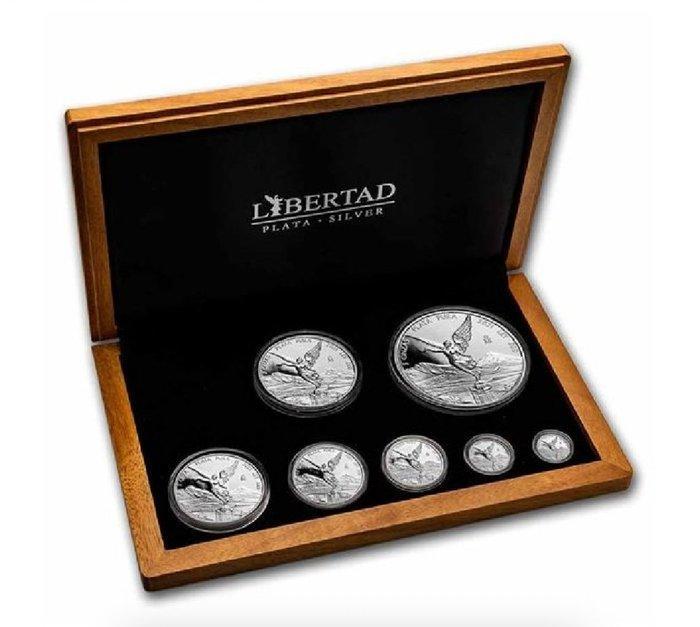 Mexico. 2021 Mexican Libertad Magnificent 7-Coin Proof Set, Postzegels en Munten, Edelmetalen en Baren