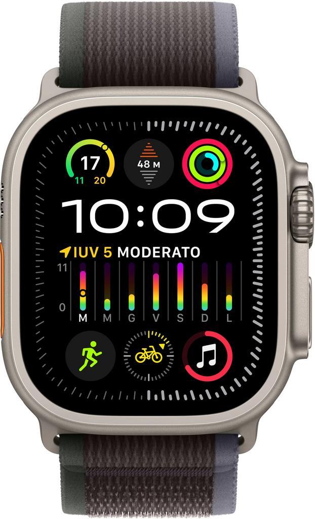 Apple - Watch Ultra 2 - LTE 49mm - Blue Black Trail Loop..., Sieraden, Tassen en Uiterlijk, Smartwatches, Nieuw, Verzenden