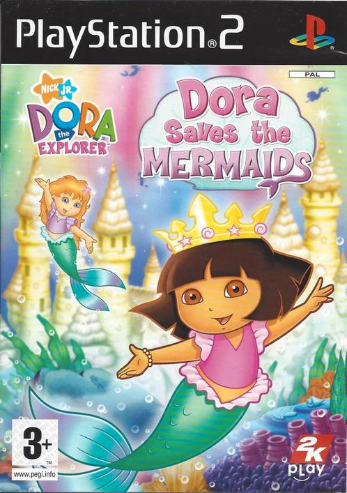 Playstation 2 Dora the Explorer: Dora Saves the Mermaids, Spelcomputers en Games, Games | Sony PlayStation 2, Zo goed als nieuw