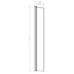Aanbieding: Aquasplash Draaibare Douchewand 45x200 cm 8mm, Ophalen of Verzenden, Nieuw