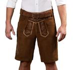 Lederhose Brixental Kastanje Bruin Kort (100% Leder), Kleding | Heren, Ophalen of Verzenden, Nieuw