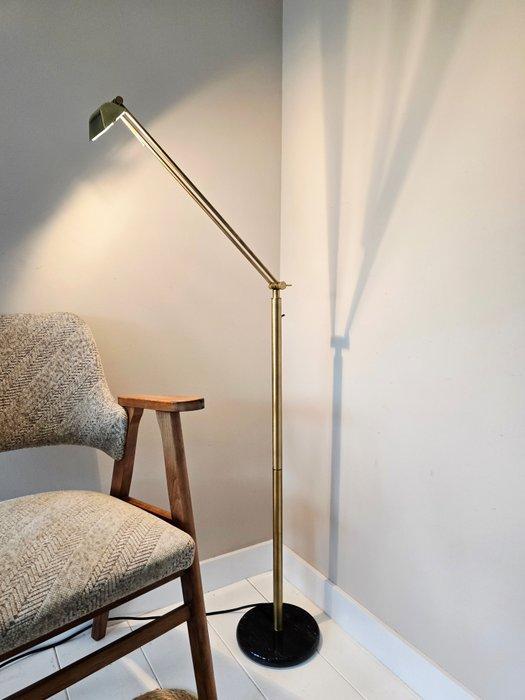 Herda - Vloerlamp om te lezen - Messing, Marmer, Antiek en Kunst, Antiek | Lampen