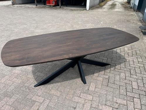 Eettafel eiken Deens ovaal noten / donkerbruin, Huis en Inrichting, Tafels | Eettafels, 100 tot 150 cm, 200 cm of meer, Ovaal