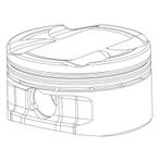 CP Piston & Ring Set for Acura/Honda K24 w/K20A/A2 Bore, Auto-onderdelen, Motor en Toebehoren, Ophalen of Verzenden, Nieuw