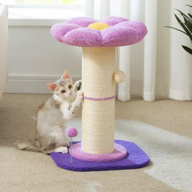 Bloem Krabpaal –Compacte Kattenboom met Sisalpaal en Speelba, Dieren en Toebehoren, Katten-accessoires, Nieuw, Verzenden