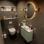 MONDIAZ FOWY toiletmeubel 60cm kleur army. Waskom positie, Ophalen of Verzenden, Nieuw, Bad