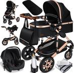 KESSER® Kinderwagen - 3 in 1 - Loops - Wandelwagen - Zwart, Verzenden, Nieuw