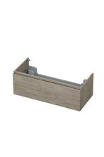 Onderkast INK 1 lade greeploos met houten keerlijst 100 cm x, Ophalen of Verzenden, Nieuw, Bad