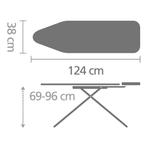 2dekans | Brabantia Perfect Flow Strijkplank - 124 x 38 cm -, Witgoed en Apparatuur, Strijkijzers en Strijkplanken, Ophalen of Verzenden