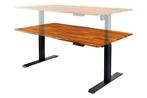 In hoogte verstelbaar bureau MAMMUT 160cm naturel Sheesham, Huis en Inrichting, Bureaus, Ophalen of Verzenden, Nieuw