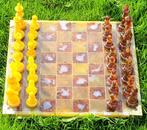 Schaakspel - Chess set - Baltic amber, Amber Chess, Handmade