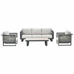 Garden Impressions Gabon loungeset 4-delig -taupe, Tuin en Terras, Tuinsets en Loungesets, Verzenden, Nieuw