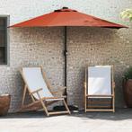vidaXL Tuinparasol Terracotta 294 x 150 x 224 cm Stof, Verzenden, Nieuw, 1 tot 2 meter
