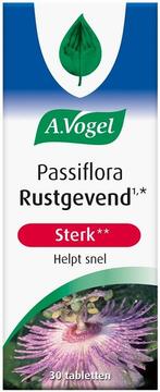 A. VOGEL PASSIFLORA RUSTGEVEND STERK TABLETTEN POT 30 STUKS, Diversen, Verzenden, Nieuw