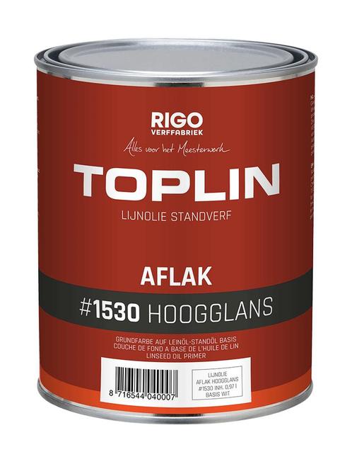 TOPLIN #1530 AFLAK HOOGGLANS standverf op lijnoliebasis (voo, Doe-het-zelf en Verbouw, Verf, Beits en Lak, Nieuw, Ophalen of Verzenden