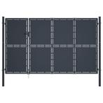 vidaXL Tuinpoort staal 350x175 cm antraciet, Verzenden, Nieuw