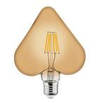 LED Lamp - Filament Rustiek - Hart - E27 Fitting - 6W, Nieuw, E27 (groot), Ophalen of Verzenden, Led-lamp