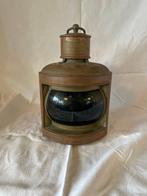 Navigation lamp, Ships lamp - Koper, Messing, Glas