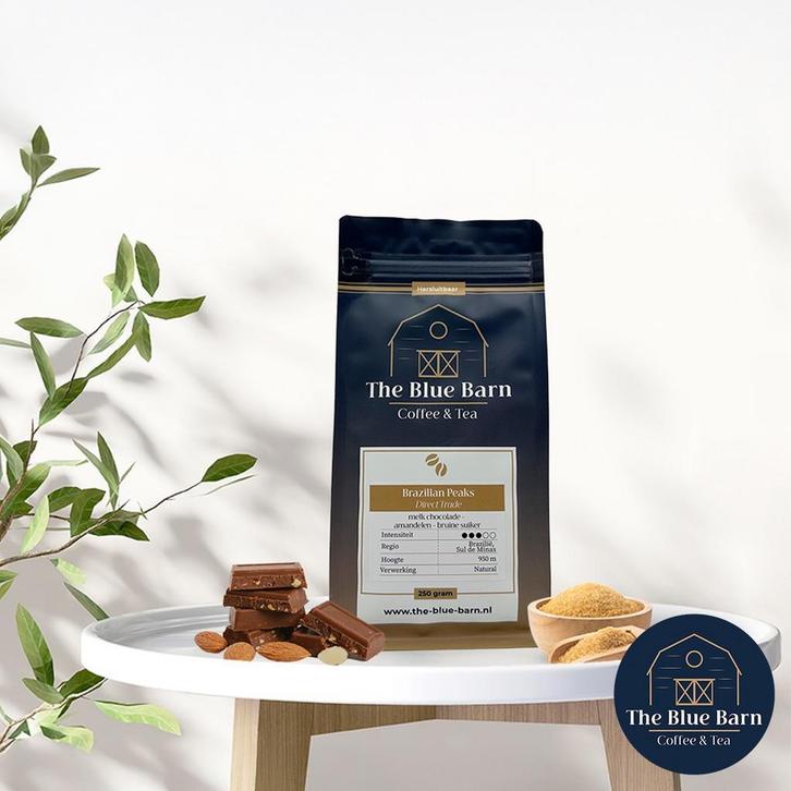 Brazilian Peaks direct trade koffie - 250 gram, Witgoed en Apparatuur, Koffiezetapparaten, Koffiebonen, Nieuw, Verzenden