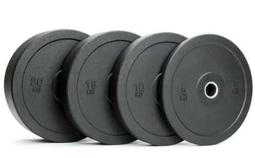Hi-Temp Premium Bumper plates SET 100 kg | gewichten 100, Sport en Fitness, Fitnessmaterialen, Halterschijven, Nieuw, Armen, Benen